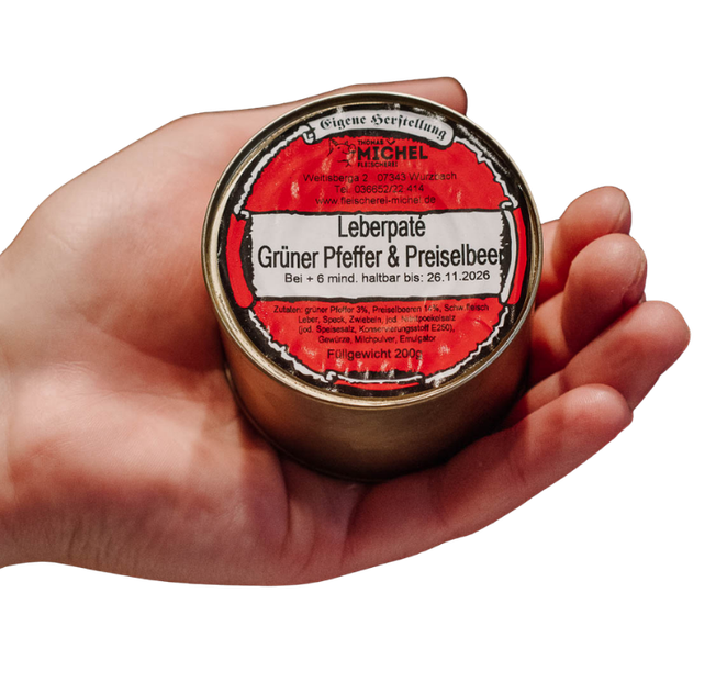 Leberpaté Grüner Pfeffer & Preiselbeere